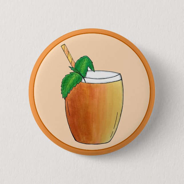 Mango Lassi Refreshing Indian Yoghurt Fruit Drink Button (Front)