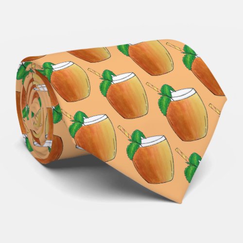 Mango Lassi Refreshing Indian Yoghurt Fruit Drink Neck Tie