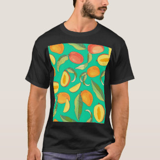 Mango Medley: Tropical Fruit Pattern T-Shirt