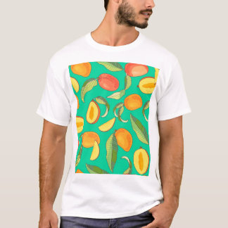 Mango Medley: Tropical Fruit Pattern T-Shirt