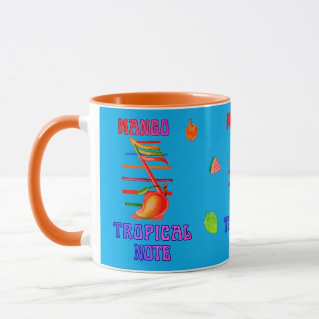 MANGO MUSIC NOTE DESIGNED MUG  (Left)