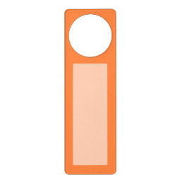 Mango Orange Color Accent ready to customize Door Hanger