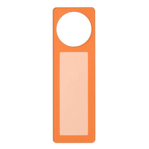 Mango Orange Color Accent ready to customize Door Hanger