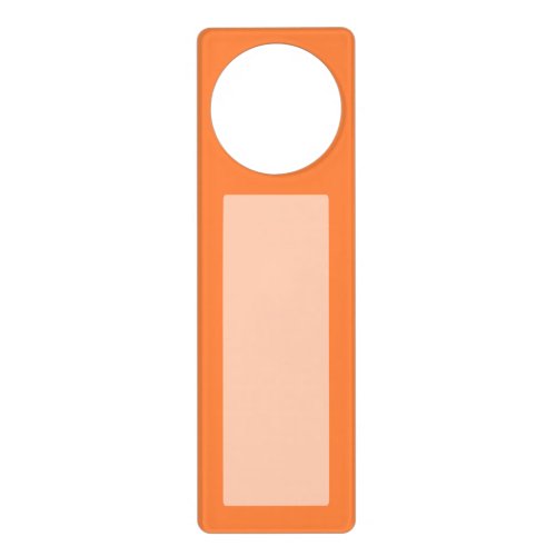 Mango Orange Color Accent ready to customize Door Hanger