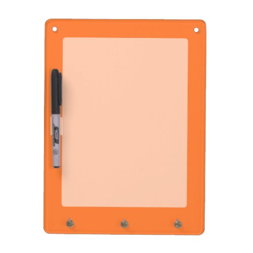 Mango Orange Color Accent ready to customize Dry Erase Board
