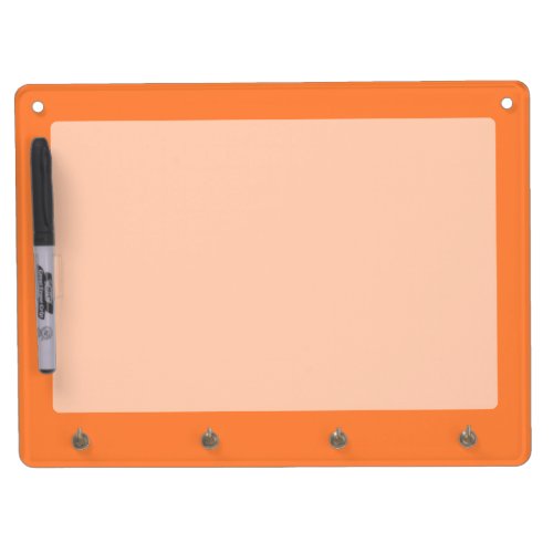 Mango Orange Color Accent ready to customize Dry Erase Board With Keychain Holder