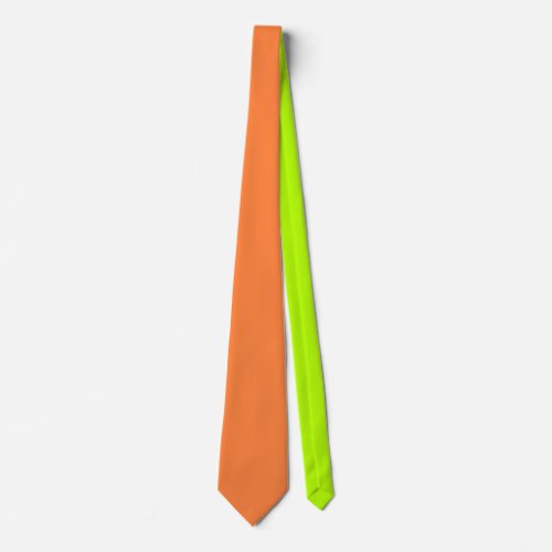 Mango Orange Color Background ready to customize Neck Tie