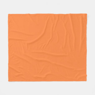Mango Orange Color Style ready to customize Fleece Blanket