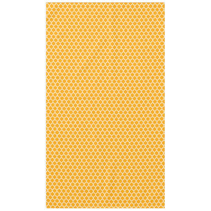 Mango Orange Moroccan Quatrefoil Pattern Spring Tablecloth