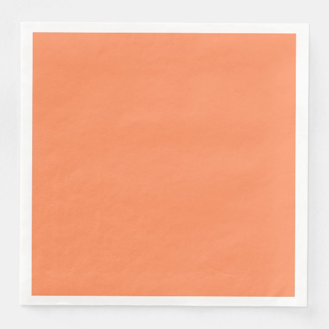 Mango Orange Paper Dinner Napkins (Front)