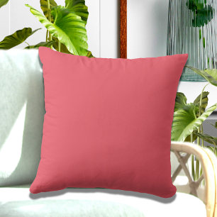 Mango peach  Calypso Coral solid color pillow