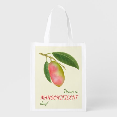 Mango personalized grocery bag