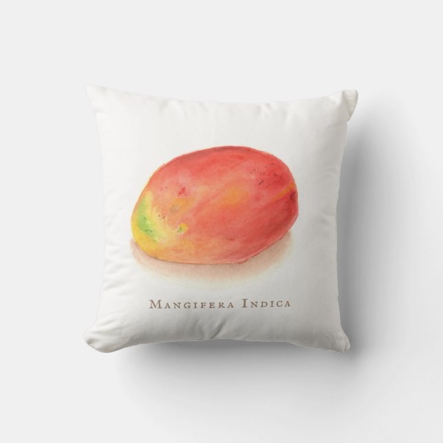 Mango!   poster throw pillow (Front)