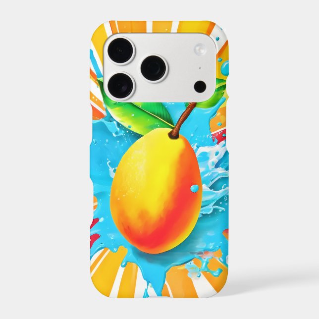Mango Splash Delight Iphone Case (Back)