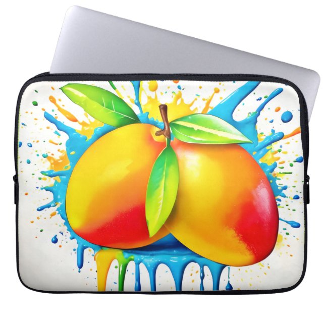 Mango Splash of Color Laptop Sleeve (Front)