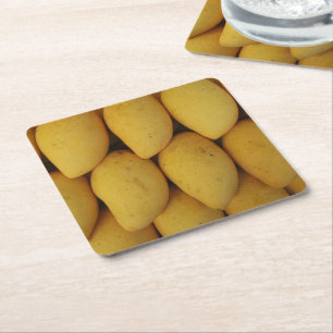 Mango Square Paper Coaster