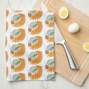 Mango Sticky Rice Dessert Thai Food Cuisine Kitchen Towel