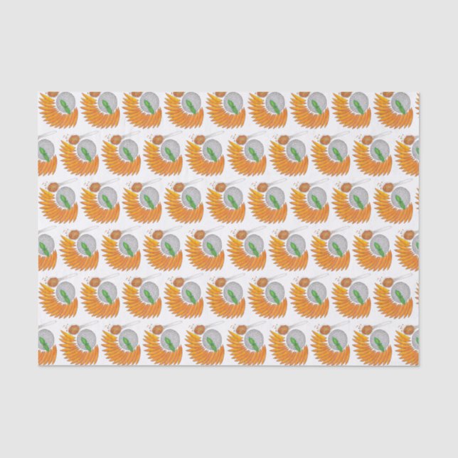 Mango Sticky Rice Dessert Thai Food Cuisine Tissue Paper (Front)