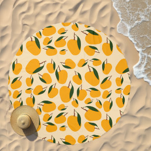 Mango Summer Fruit Pattern Beach Towel