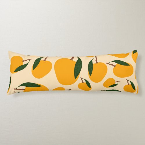 Mango Summer Fruit Pattern Body Pillow