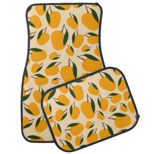 Mango Summer Fruit Pattern Car Floor Mat