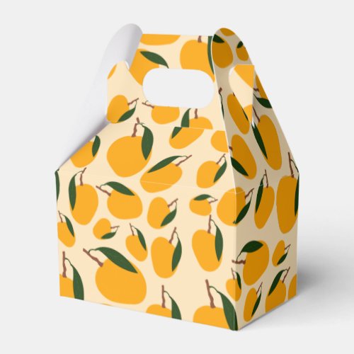 Mango Summer Fruit Pattern Favor Boxes