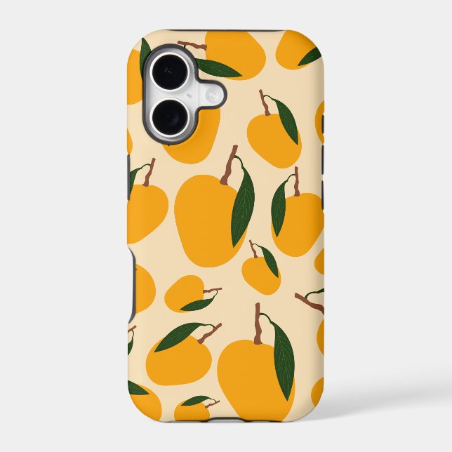Mango Summer Fruit Pattern Iphone Case (Back)