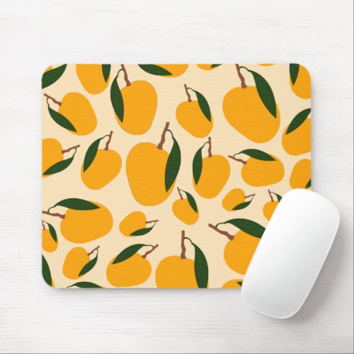 Mango Summer Fruit Pattern Mouse Pad