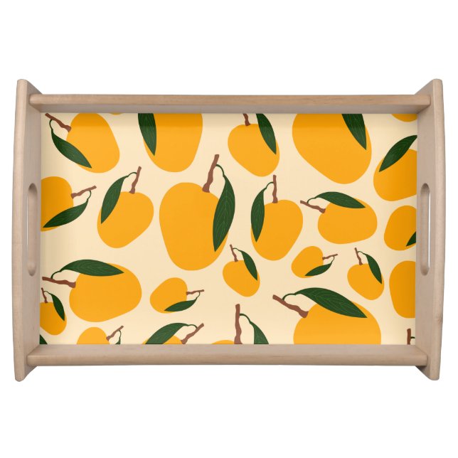 Mango Summer Fruit Pattern Serving Tray (Front)