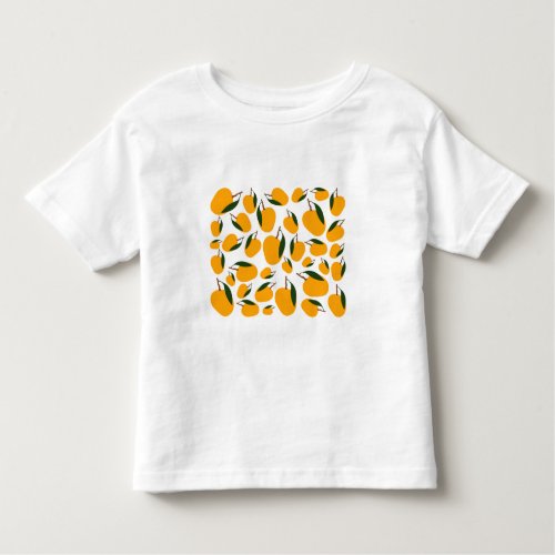 Mango Summer Fruit Pattern Toddler T_shirt