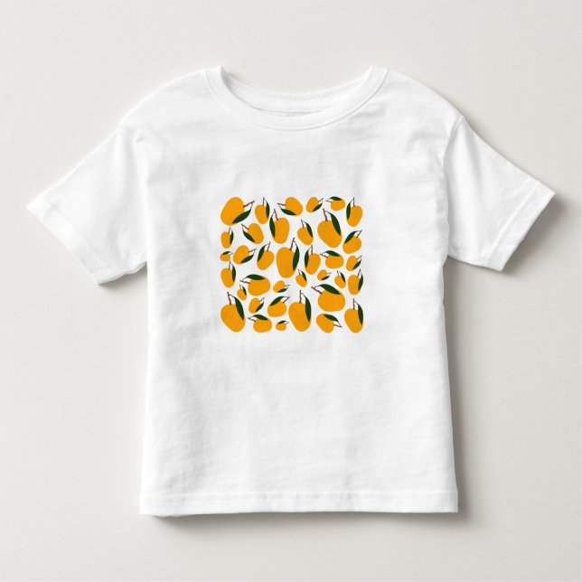 Mango Summer Fruit Pattern Toddler T-shirt (Front)