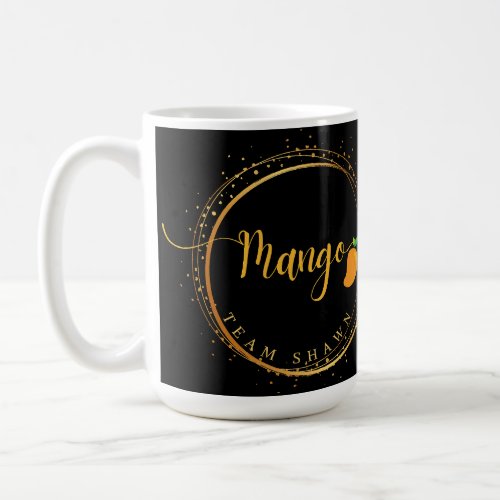 MANGO team Shawn editable text orange  Coffee Mug