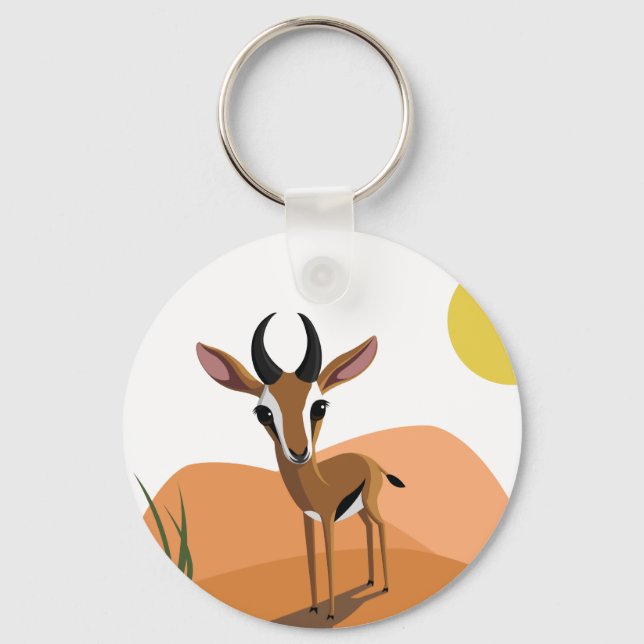 Mango the Gazelle Keychain (Front)