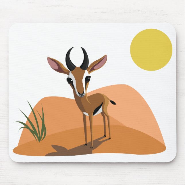 Mango the Gazelle Mouse Pad (Front)