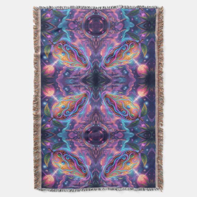 Mango – Tropical Fruit Full of Flavor´3 Throw Blanket (Front Vertical)