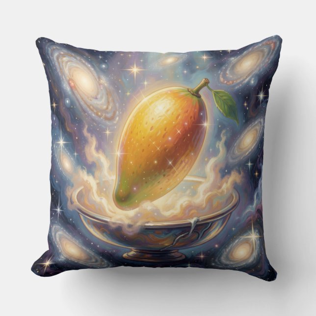 Mango – Tropical Fruit Full of Flavor´4 Throw Pillow (Front)