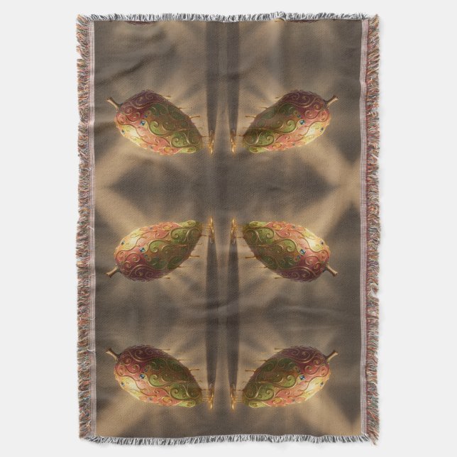 Mango – Tropical Fruit Full of Flavor´6 Throw Blanket (Front Vertical)