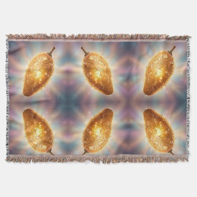 Mango – Tropical Fruit Full of Flavor´7 Throw Blanket (Front)