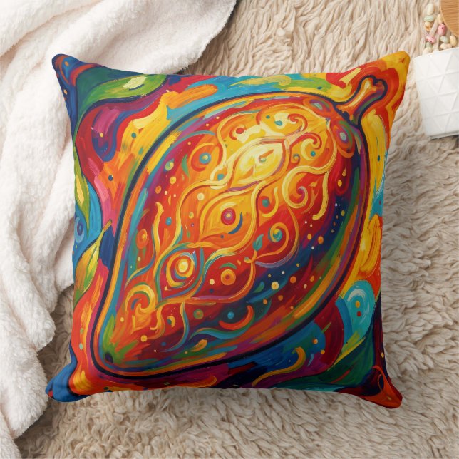 Mango – Tropical Fruit Full of Flavor´9 Throw Pillow (Blanket)