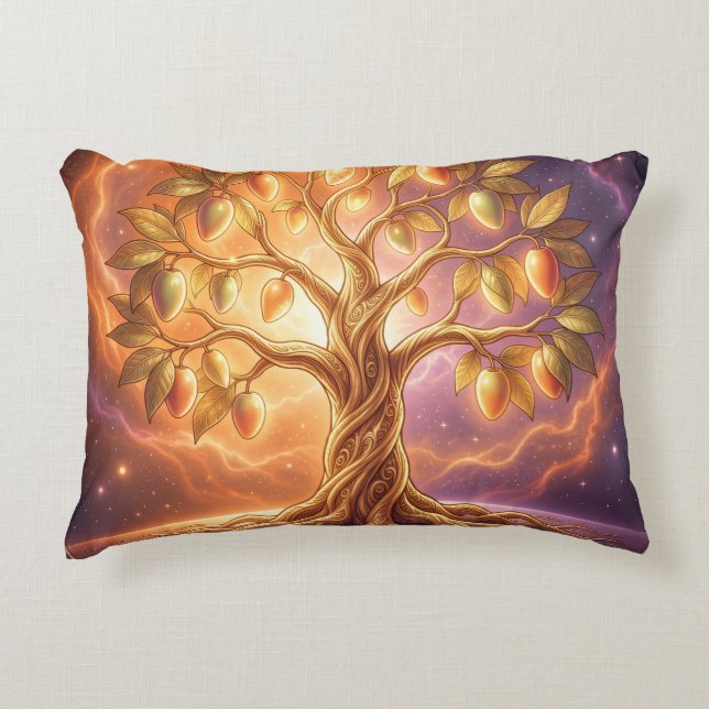 Mango - Tropical fruit full of flavor Accent Pillow (Front)