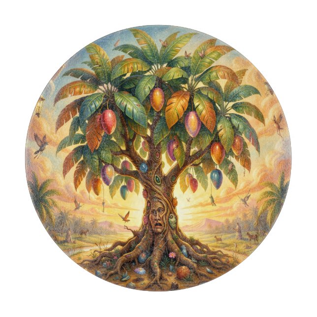 Mango - Tropical fruit full of flavor Cutting Board (Front)