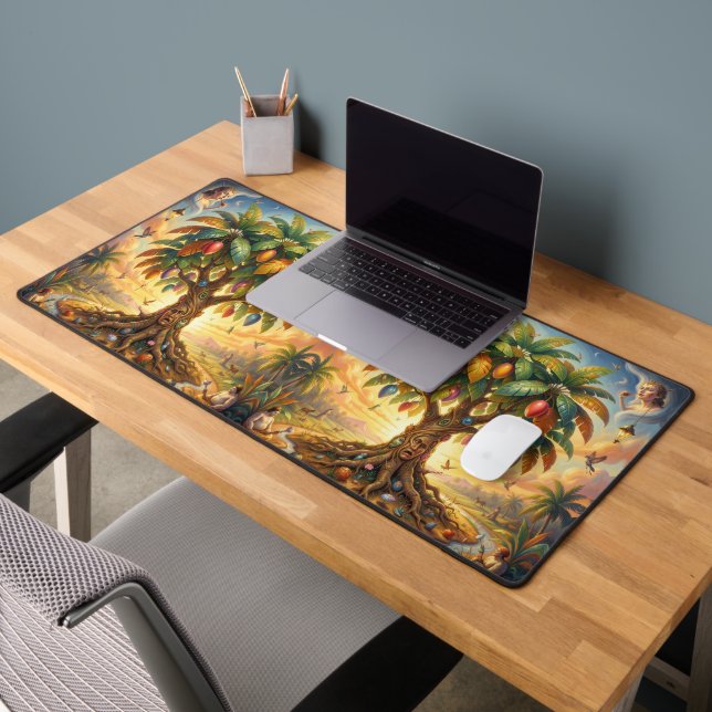 Mango - Tropical fruit full of flavor Desk Mat (Office 2)