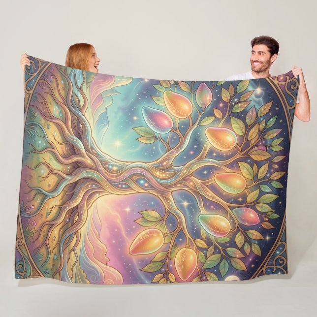 Mango - Tropical fruit full of flavor Fleece Blanket (In Situ)