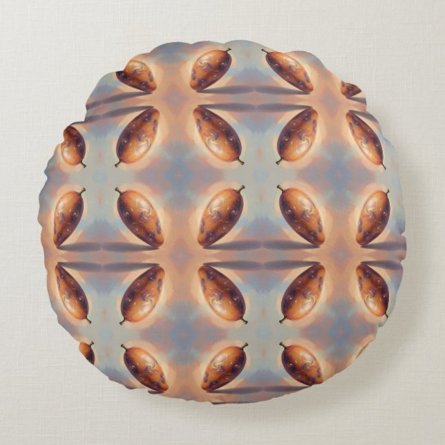 Mango - Tropical fruit full of flavor Round Pillow (Front)