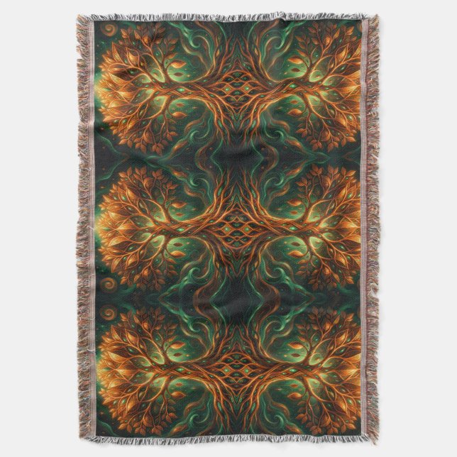 Mango – Tropical fruit full of flavor Throw Blanket (Front Vertical)