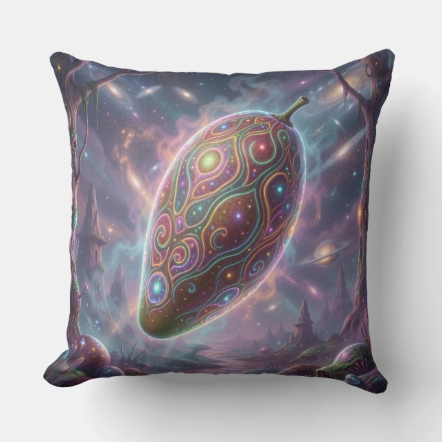 Mango - Tropical fruit full of flavor Throw Pillow (Front)