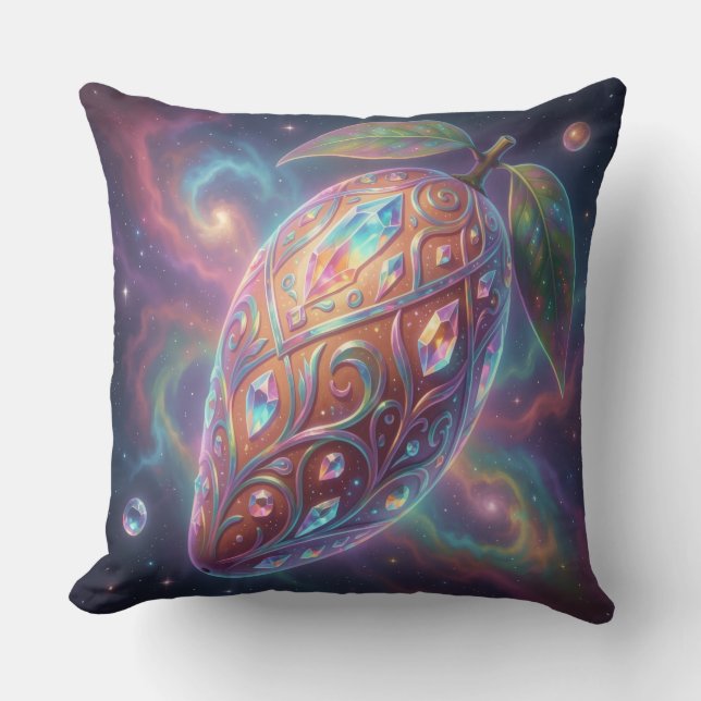 Mango - Tropical fruit full of flavor Throw Pillow (Front)