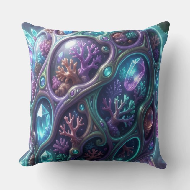 Mango - Tropical fruit full of flavor Throw Pillow (Front)
