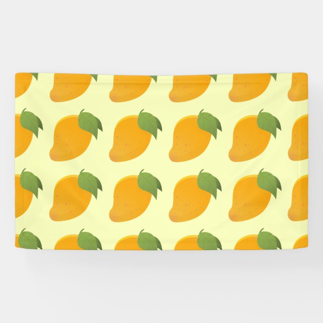 Mango Tropical Fruit Lovers Caribbean Summer Banner (Horizontal)