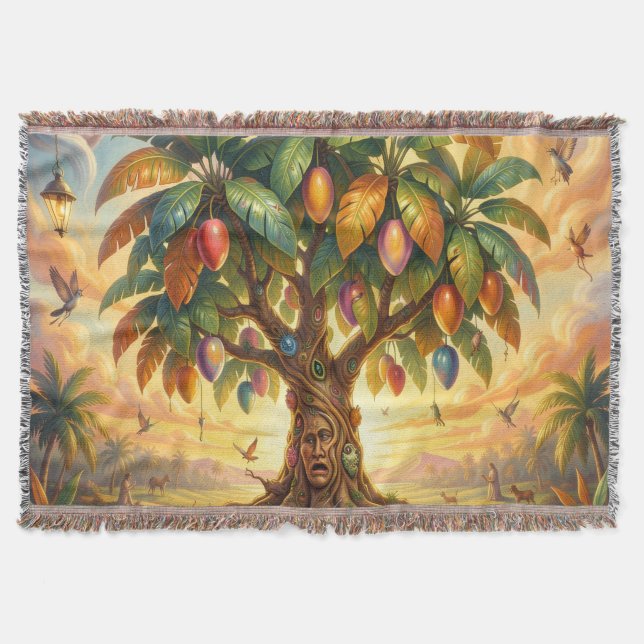 Mango – Tropische Frucht voller Geschmack´7 Throw Blanket (Front)